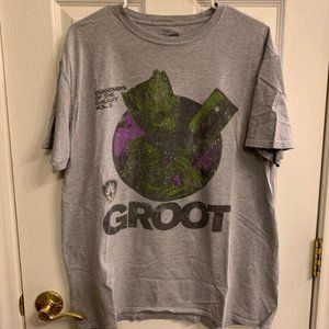 Marvel Guardians of the Galaxy Vol 2 Groot Grey  T Shirt Mens Size XL
